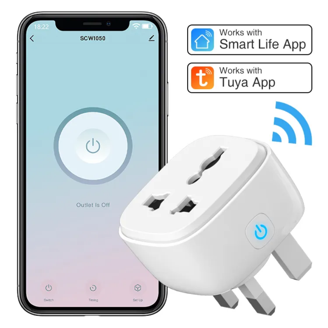 LDNIO SCW1050 WiFi Smart Power Plug - EU Plug Smart Socket with Timer, Remote Control via Smart Life App - Voice Control Compatible
