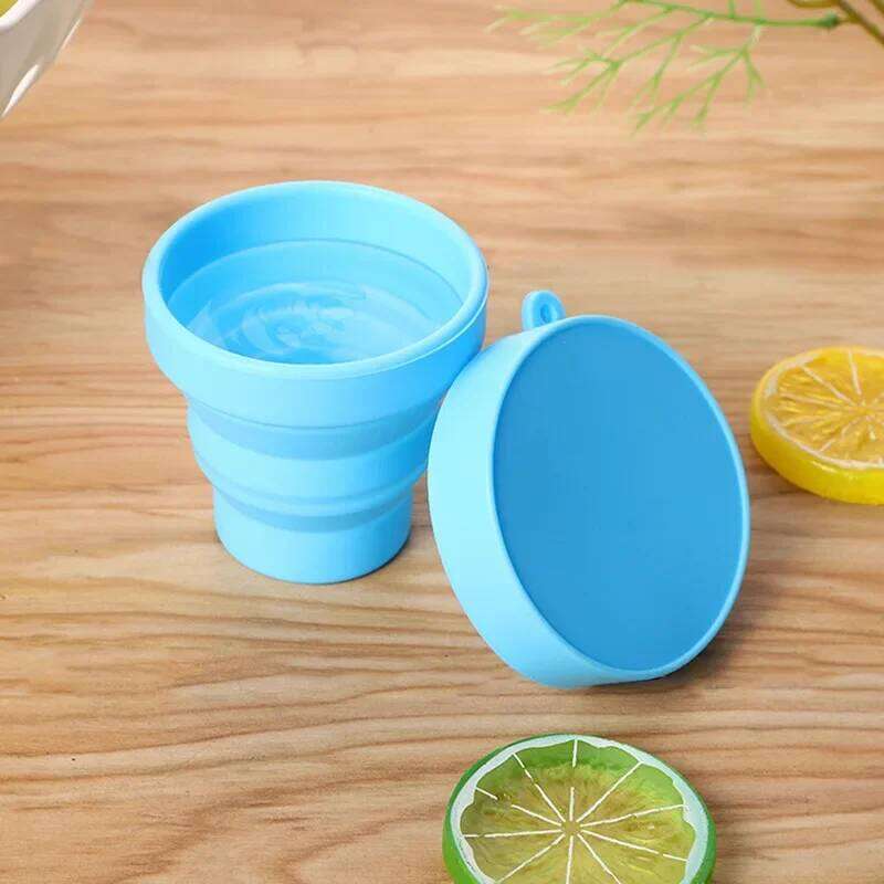 Portable Mini Foldable Silicone Multifunctional Outdoor Travel Telescopic Colorful Tourism Cup Water Holding Container