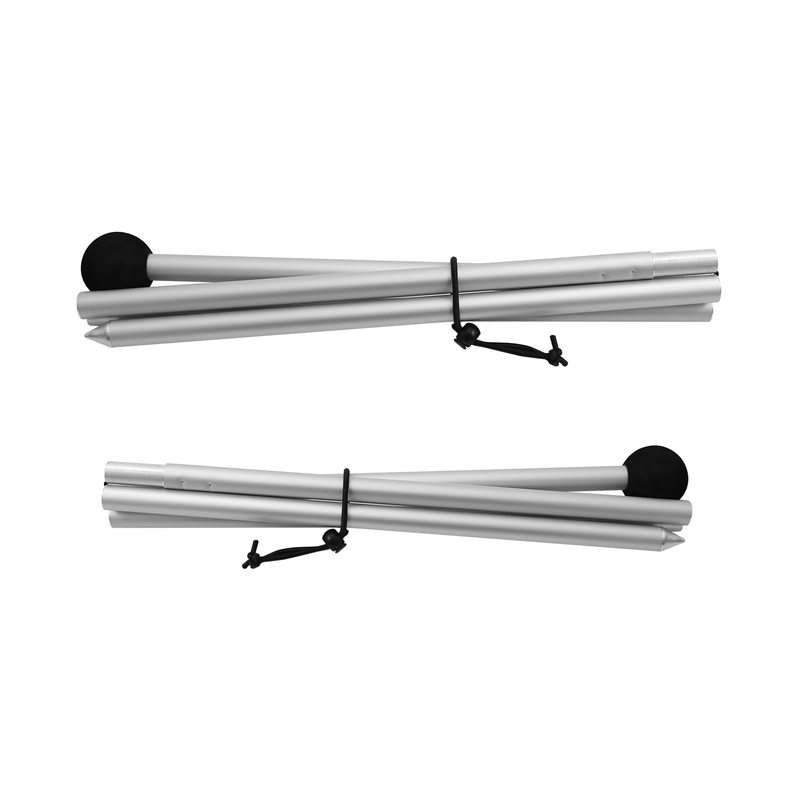JAERBEE Beach Tent Poles Replacement 2 Packs Foldable Portable Aluminum Alloy Repairing Fixing Accessories for Camping Parties