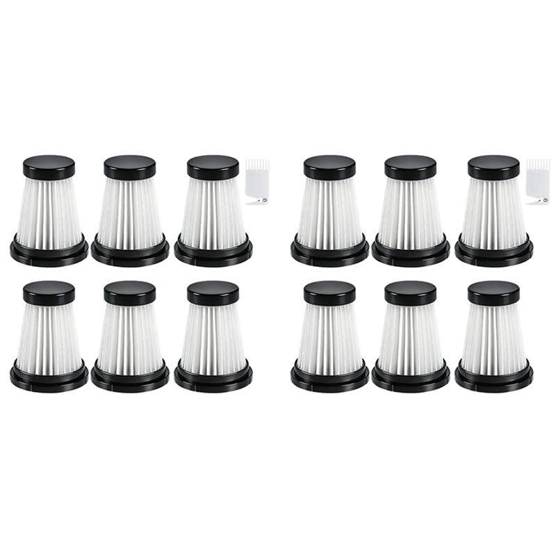 12 HEPA Filters for K12 / K12 Pro / K13 Vacuum Cleaner & Genius Invictus .0/2.0 Handheld Vacuum Cleaner