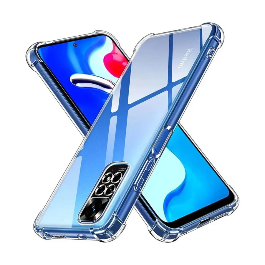 Case for Redmi Note 11 / 11S Clear Crystal Shockproof Soft Back Protective Transparent Cover