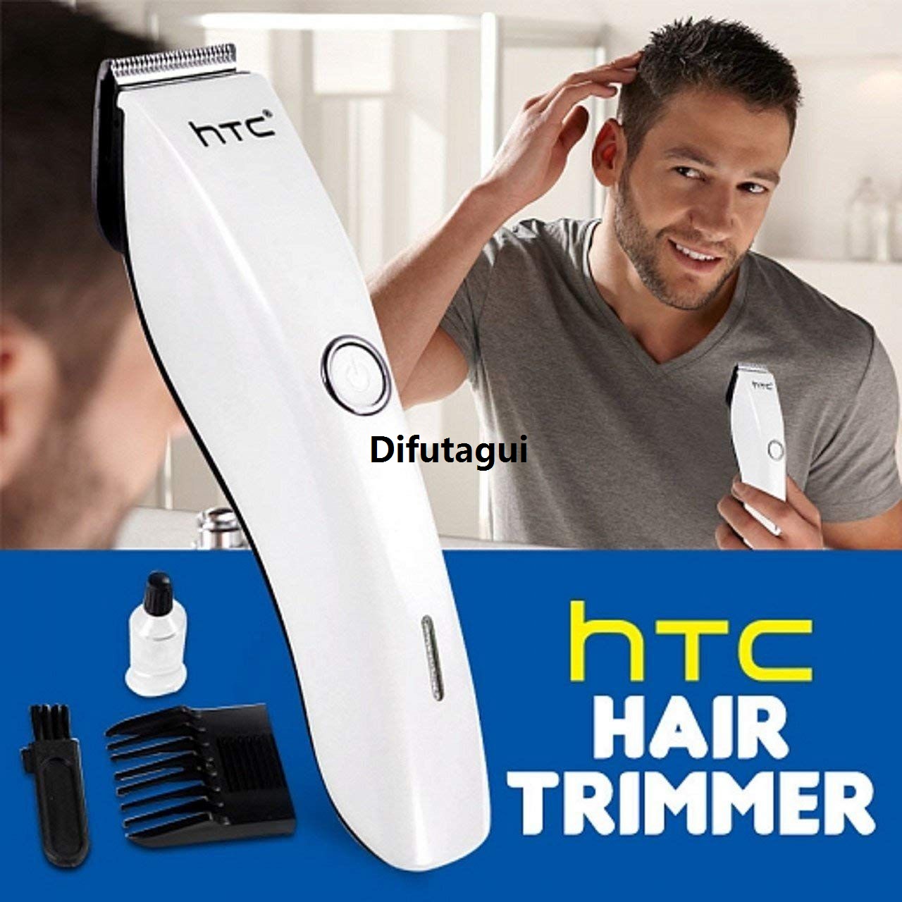 Difutagui htc At-206 High Rechargeable Professtional 2025 New Hair Cut Trimmer Clipper