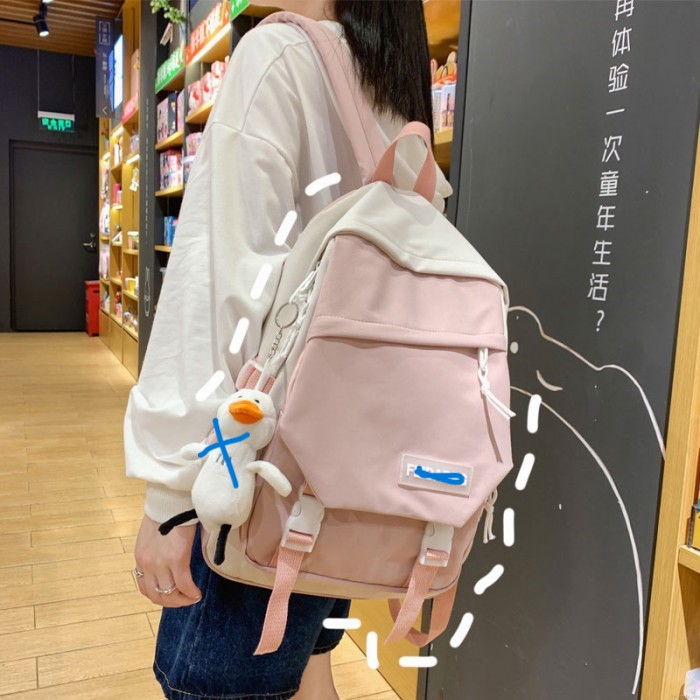 Women Backpack Ladies College University Back Packs Girls School Bags Large Capacity Backpacks For Traveling,pure Nylon Casual Backpack High Quality Crossbody Bags Fashion Multifunction Bag