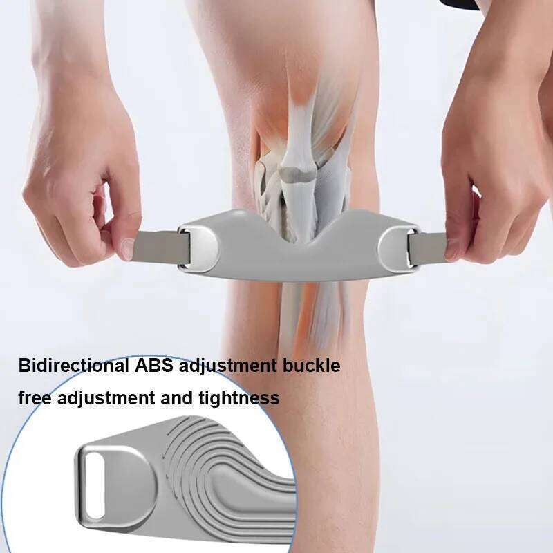 2 Pcs Silicone Sports Pads Tendon Support Strape Adjustable Shock Absorption Compression Knee Pad Sleeve for volleyball