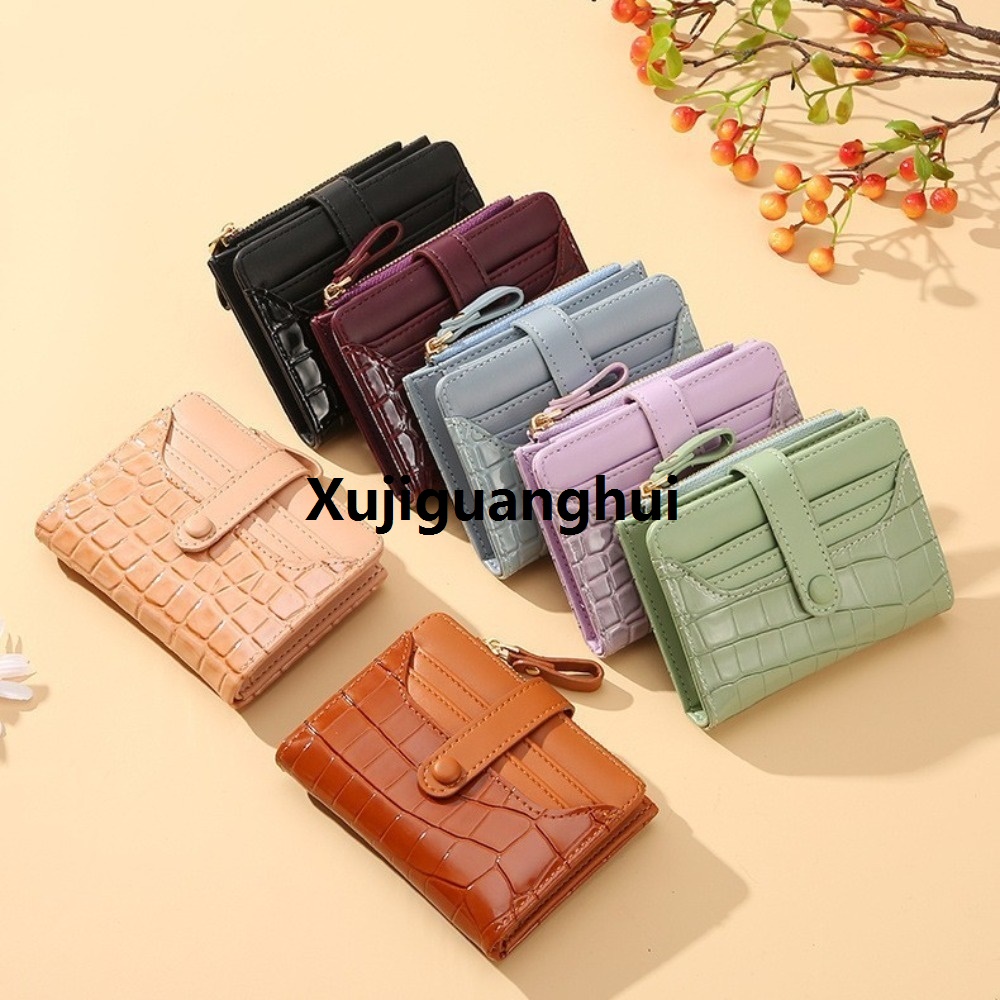 Xujiguanghui Ladies Card Bag Women Short Wallet Small Money Clip WalleSpecial t Luxury Brand Leather Purse For Women Clutch Female Purse