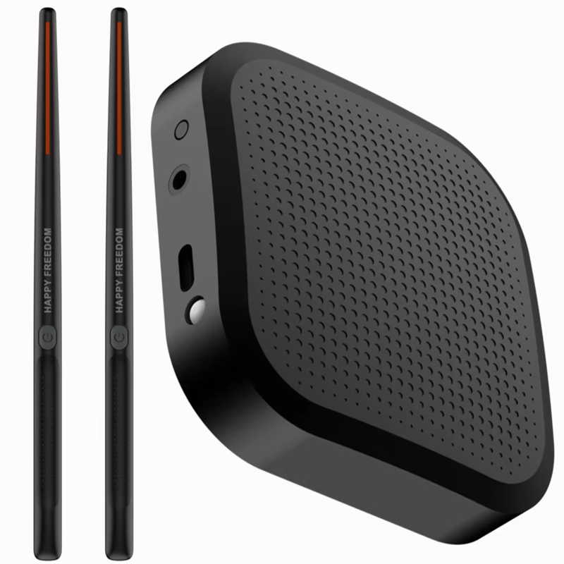 (GGBR) Portable Electronic Air Drum Set - Virtual Drumsticks and Pedals, Ideal for Beginners, Children, and Adults A