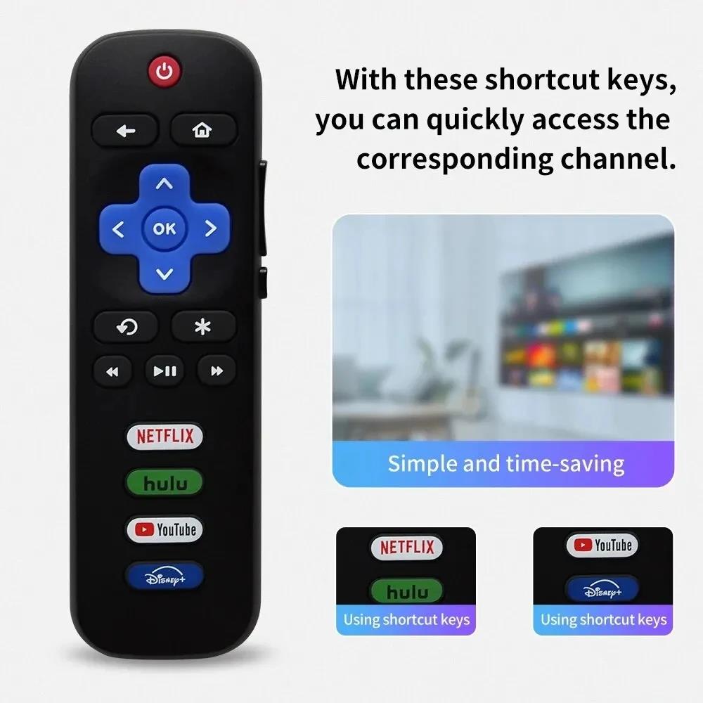 Luxury 2 Pcs New Replacement Remote Control Fit for All Roku TV, Compatible for TCL Roku/Hisense Roku/Onn Aparatos/Insignia HITACHI