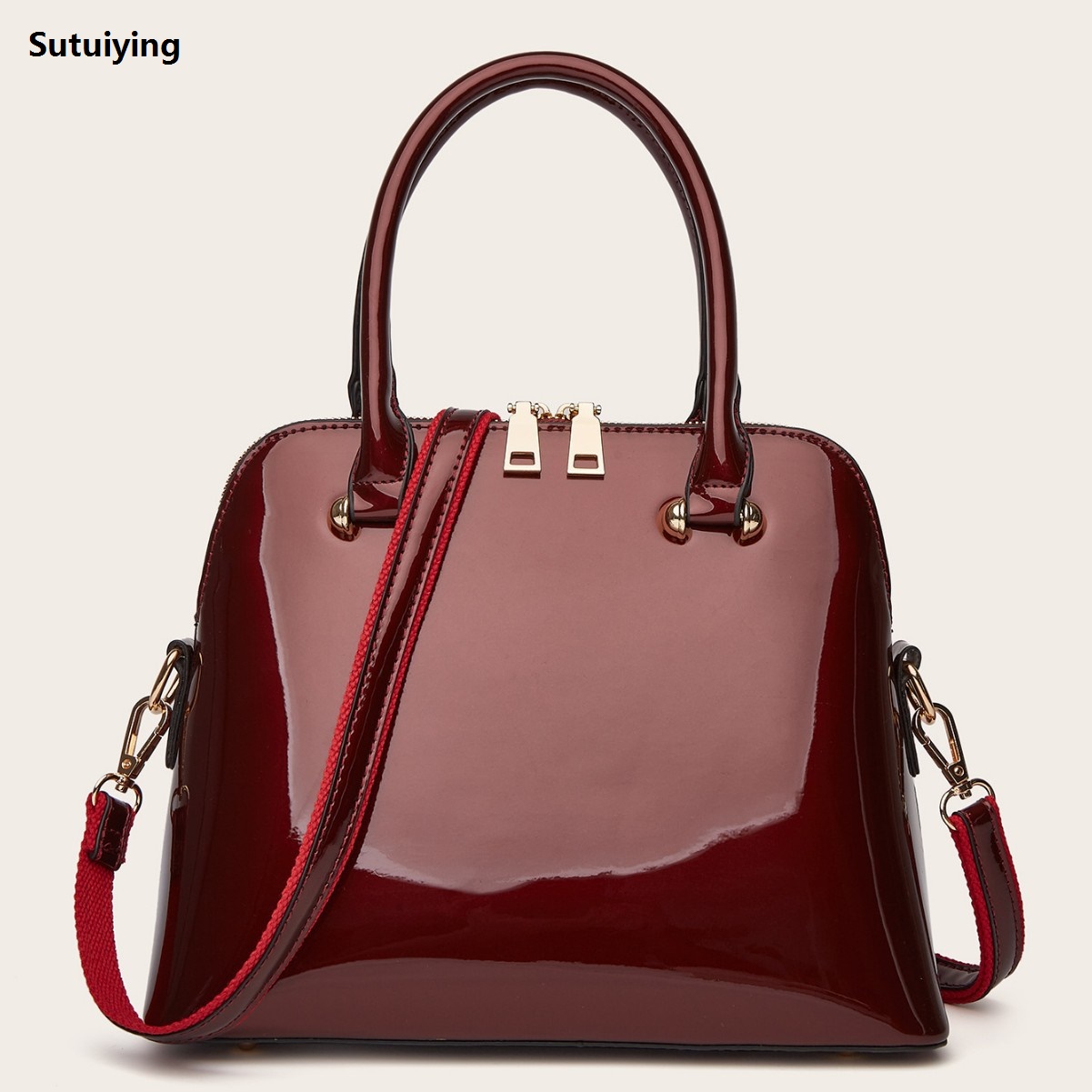 Sutuiying 2025 New Patent Leather Women Bag Handbag Fashion Shoulder Luxury Bag Crossbody High Quality Daily Commuter Bag women
