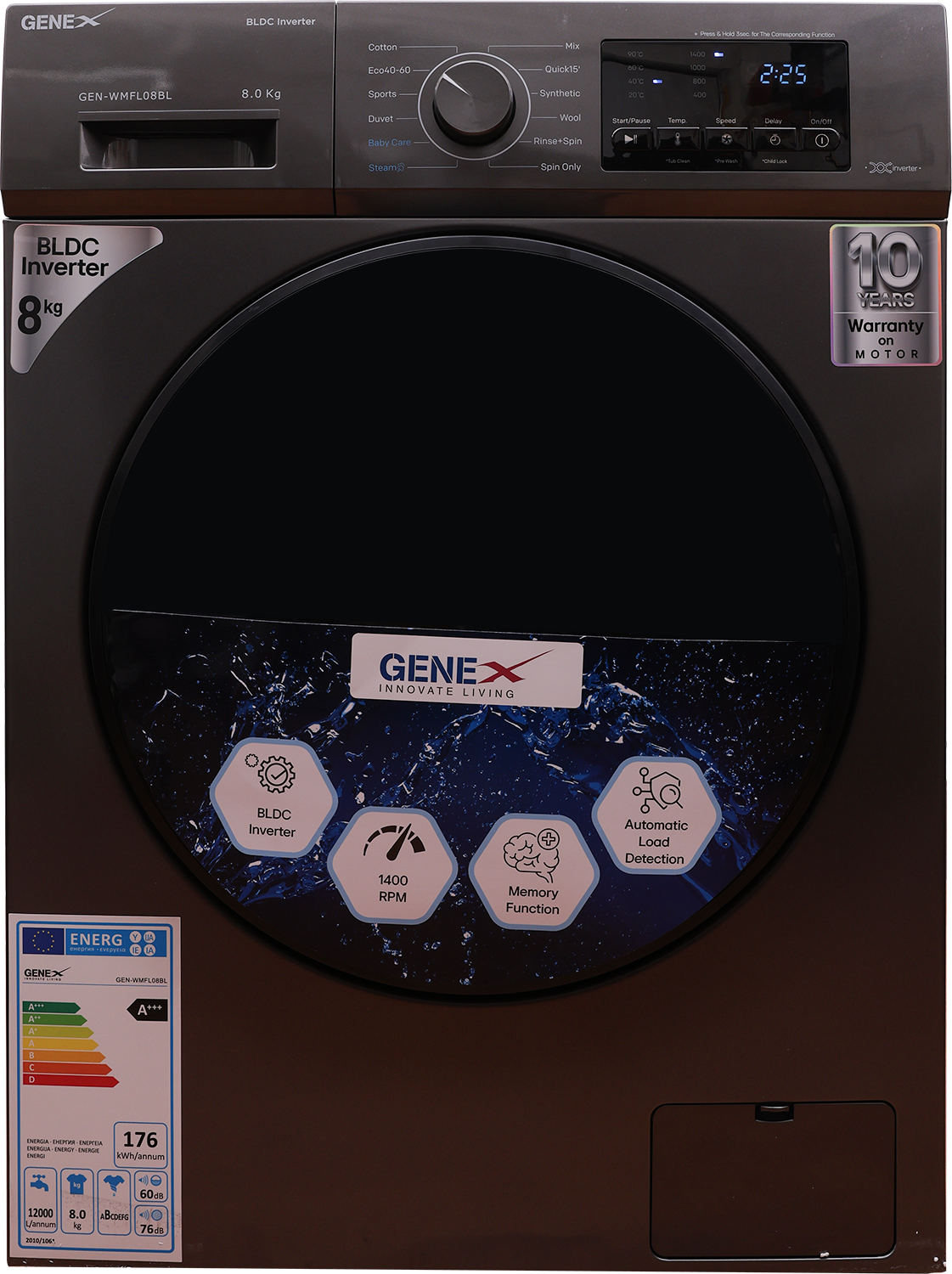 Genex Washing Machine 8kg