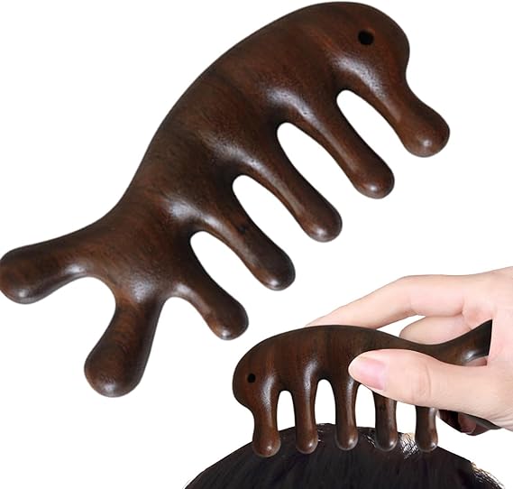 Wooden Scalp Massager , Wooden Hair Massage Comb , Natural Massage Comb Scalp Comb Head Massager For Hair Growth Hair Massage Wood For Women