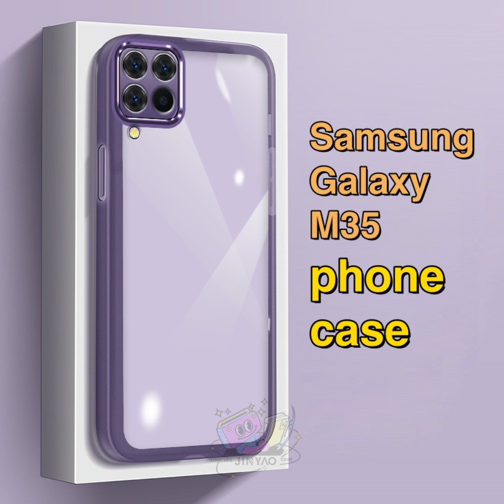 【Popular】 For Samsung Galaxy F16 Phone case transparent Lens protector Lanyard Hole Trendy Novel Anti-fingerprint Protective Case black