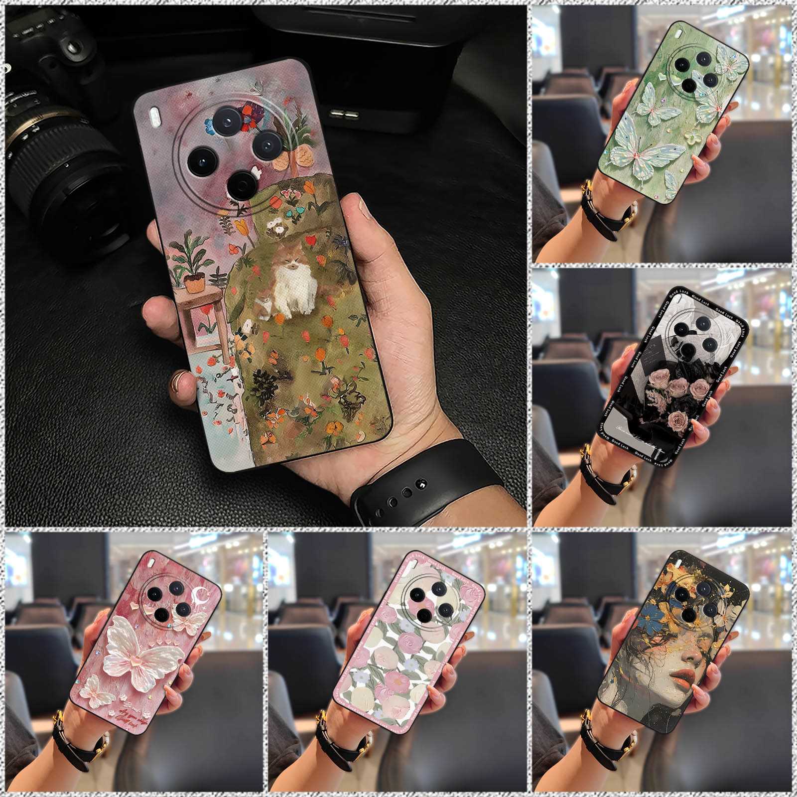 Graffiti Silicone Phone Case For VIVO Y500 Pro China Waterproof Cartoon Cute Fashion Design Shockproof flower Durable