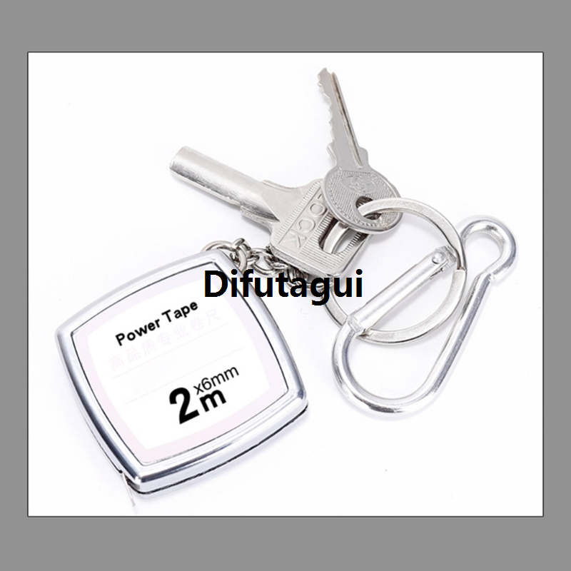 Difutagui Mini Keychain Tape Measure Retractable Small Steel Ruler Tool New Multipurpose Suitable for Architects Contractors Hobbyists