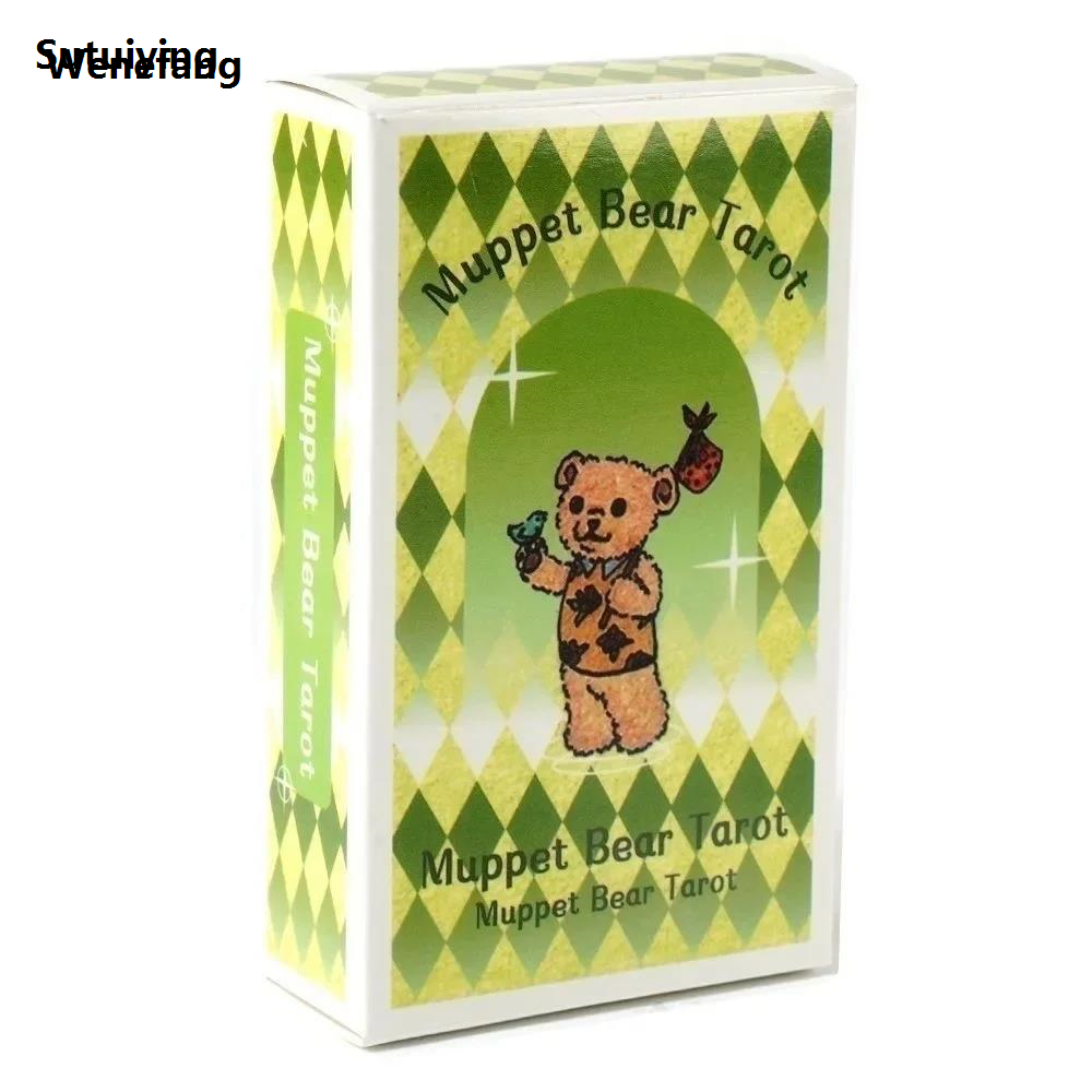 Wenefang Sutuiying Muppet Bear Tarot Decks Fate Divination Hot Selling Original Party Entertainment Games Board Games