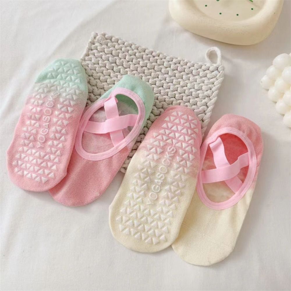 1 pair New Silicone Yoga Socks Indoor Women Pilates Grip No-show Sock Spring Summer Non-slip Dance Sport Socks