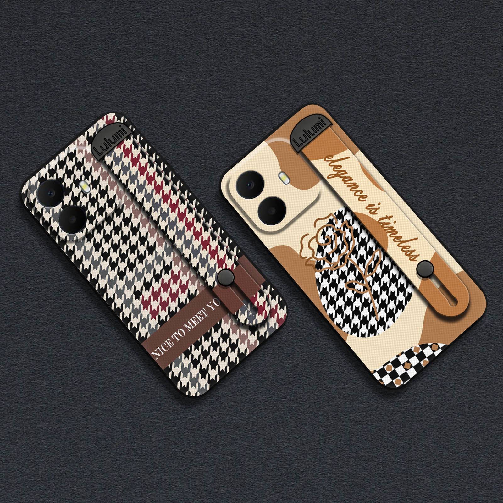 Wrist Strap Soft case Phone Case For TCL K70 4G/K70 Power 4G/T522E Durable Anti-dust Nature Commerce Silicone Wristband
