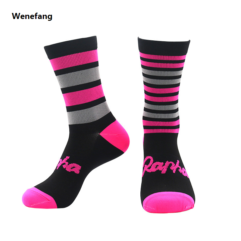 Wenefang cycling New men Pink Pro 2023 women team High quality socks MTB bike socks Breathable Road Bicycle Socks Outdoor Sports Racing s