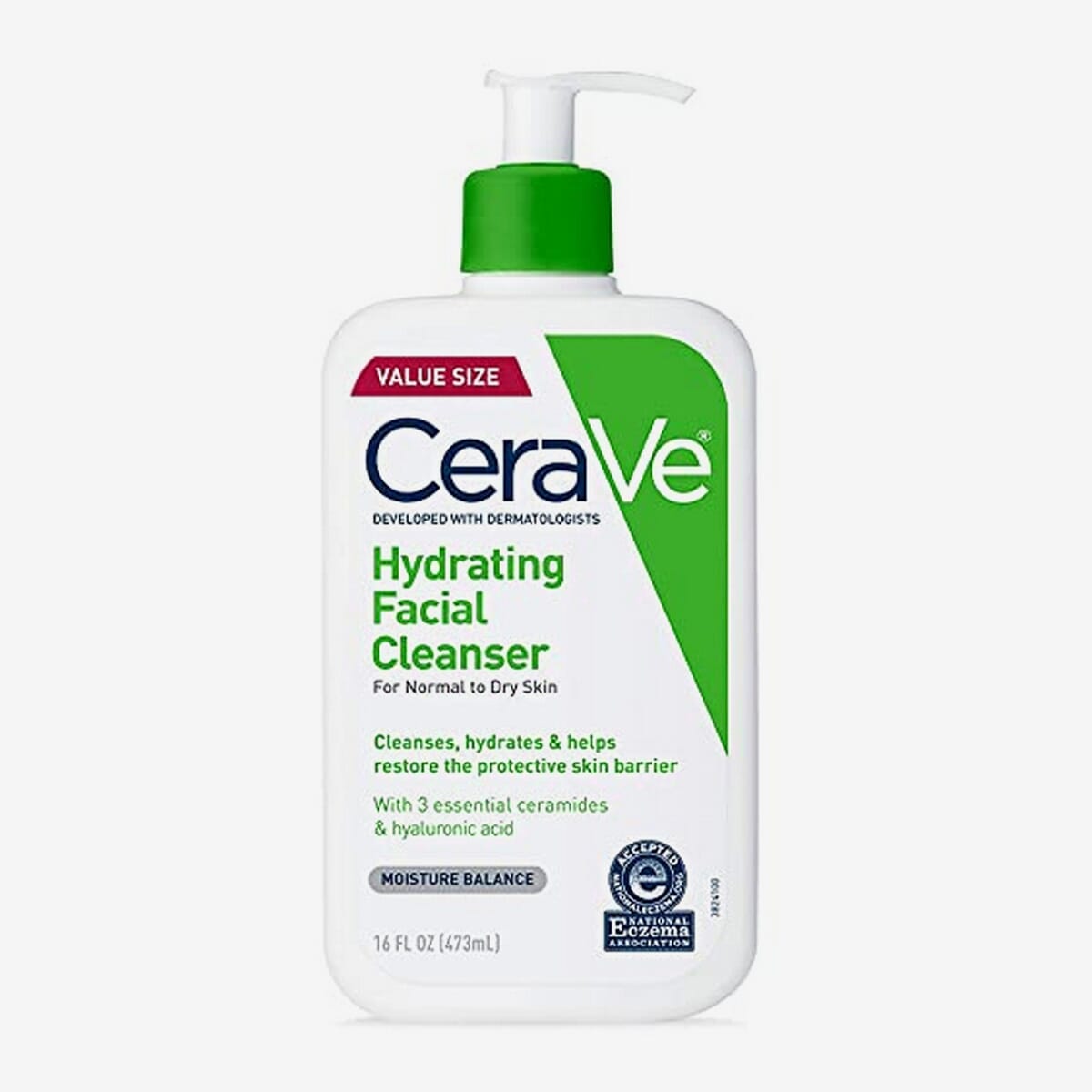 CeraVe Hydrating Facial Cleanser Normal To Dry Skin- 473ML With Free Lipliner By Genuine Collection