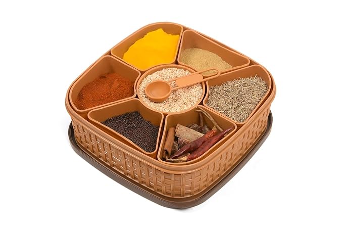 7 in 1 Plastic Stylish Multipurpose Dry Fruit Spice Box Storage Container