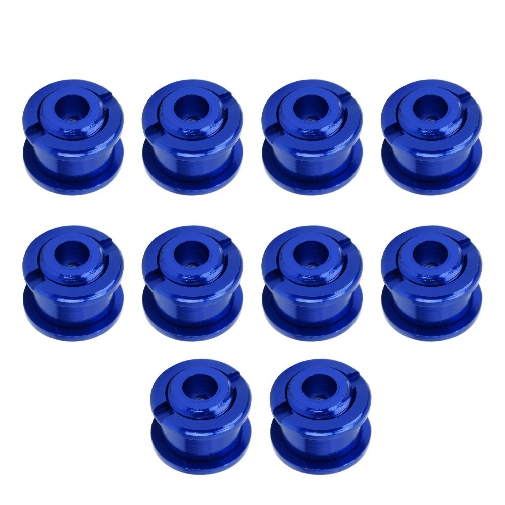 10Pcs Durable M8 Chainring Bolts Aluminum Alloy Single Speed Chain Ring Bolts Lightweight Bicycle Chainring Bolts Bike Components