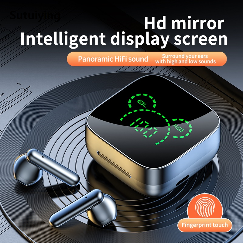 Sutuiying Bluetooth wireless earphones, sports stereo noise New style cancelling earphones, microphone speakers
