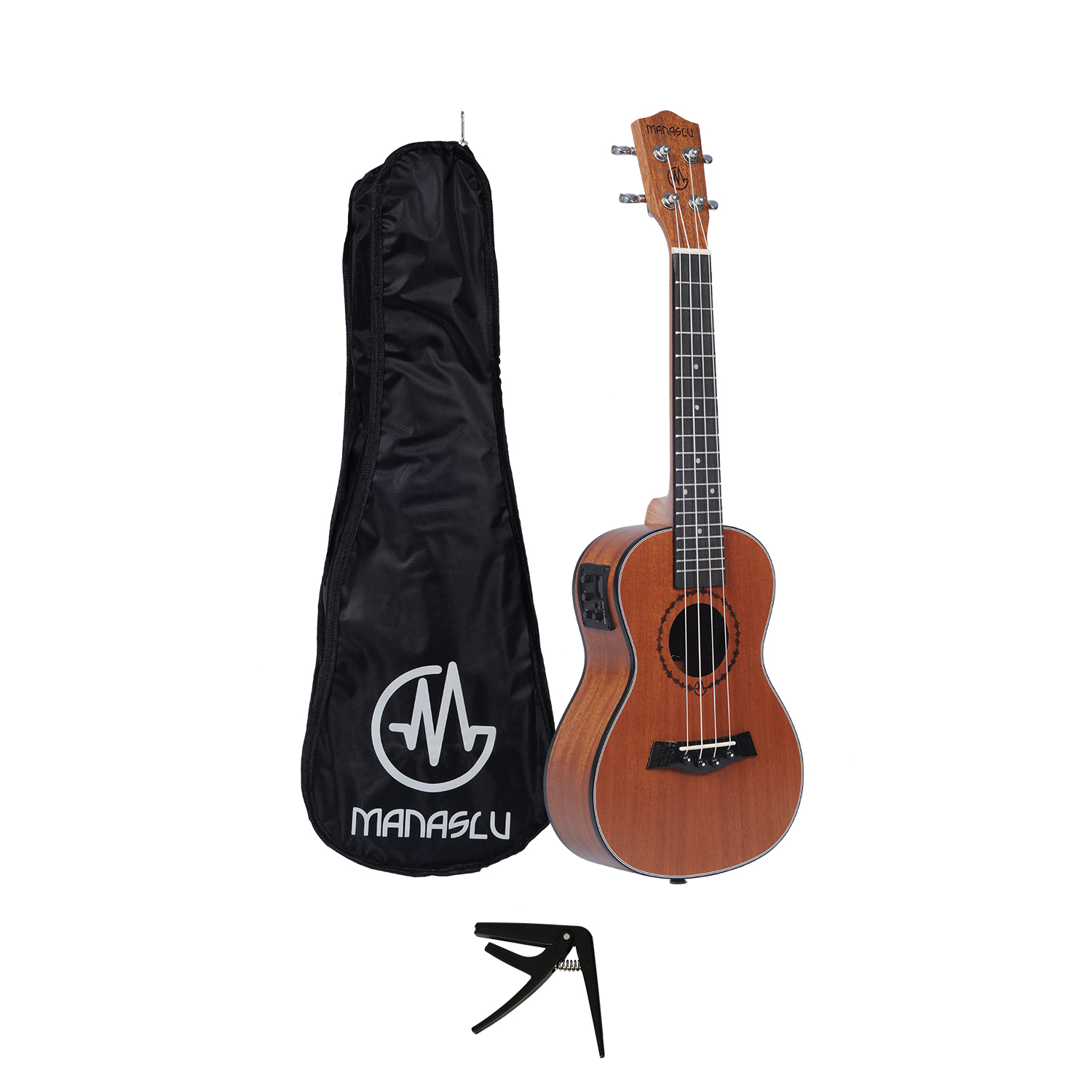 Manaslu MUC 24 Inch Concert EQ Ukulele With Bag | Manaslu Concert Size Ukulele | Ukulele For Beginners
