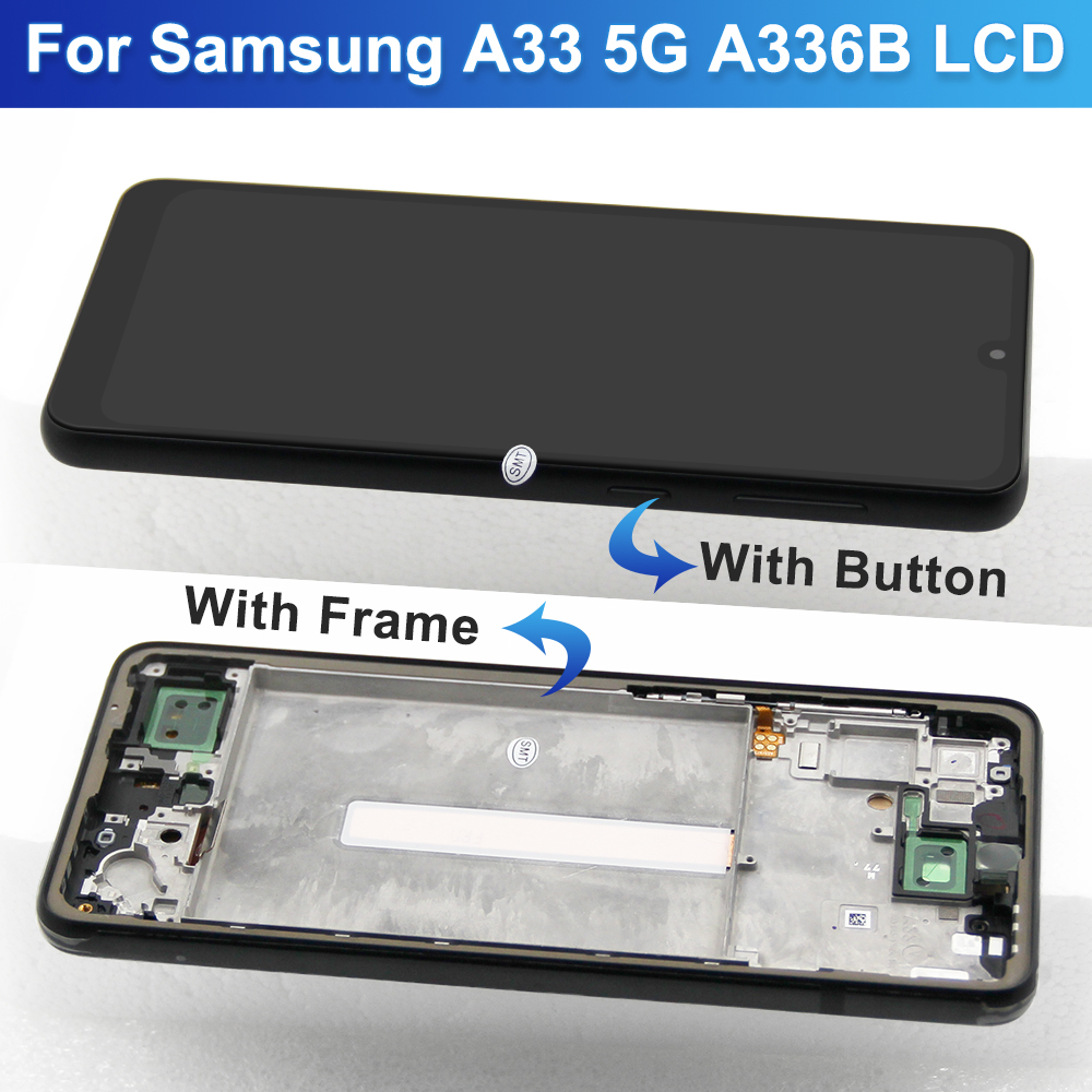 HOT 6.4| AMOLED For Samsung S23 FE LCD S711B S7110 S711U Display Touch Screen Assembly For Samsung S23FE S711 LCD Frame