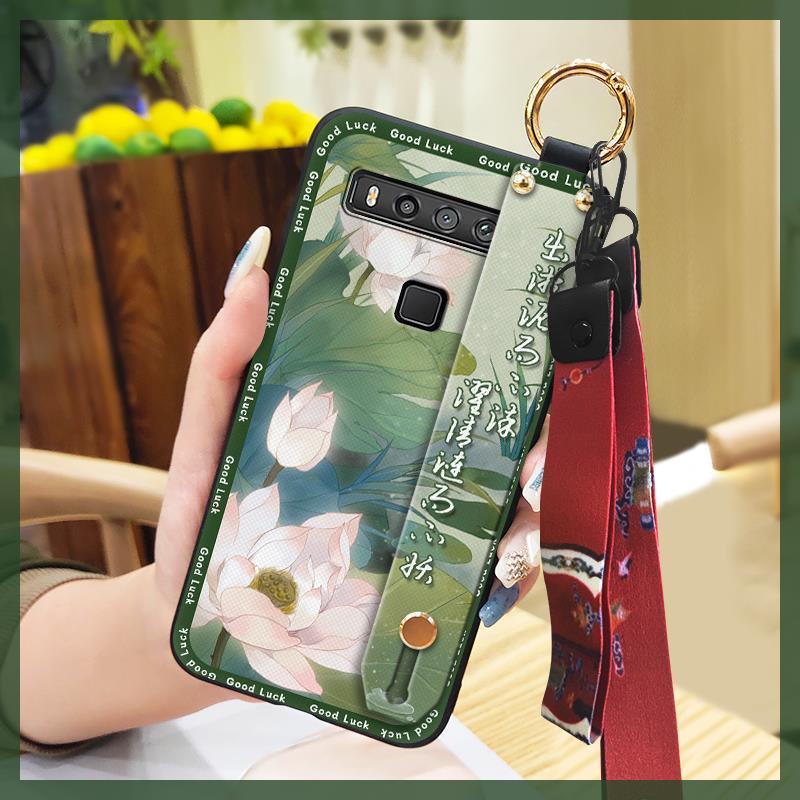 old lady Anti-knock Phone Case For TCL 20S/20 5G/20L/20L+ Waterproof Wristband protective ring for mom Phone Holder