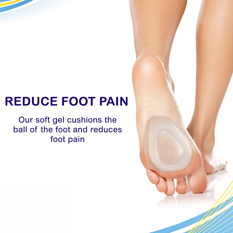 HOT Tcare 1Pair Ball of Foot Cushions Foot Care Inserts Insoles Support Neuroma Runners Metatarsalgia Gel Pad Rapid Foot Pain Relief