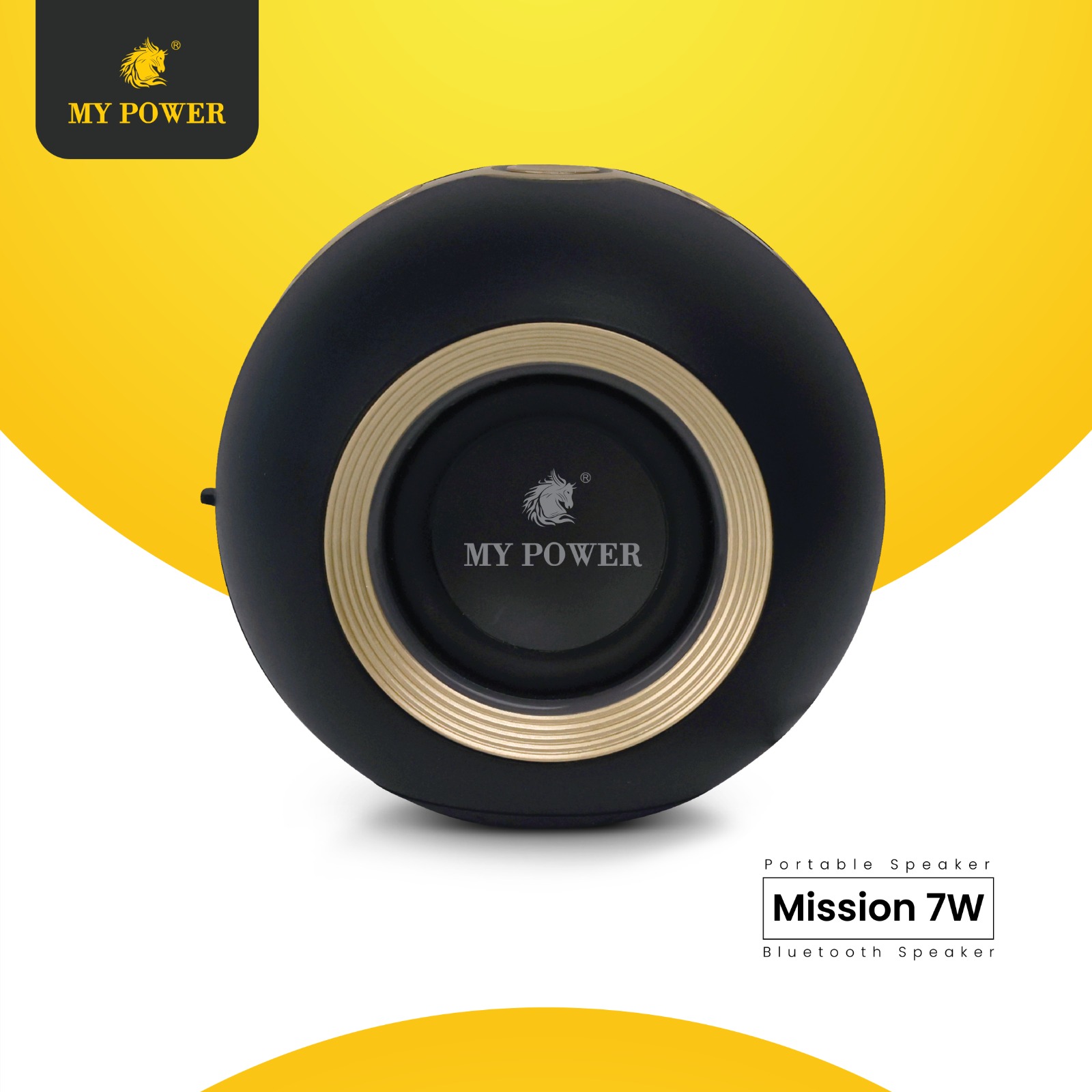 MyPower 7 Watt Portable Bluetooth speaker| rgb Light | HighBass Sound Quality | IPx6 Waterproof Speaker | mission7W Bluetooth Speaker .