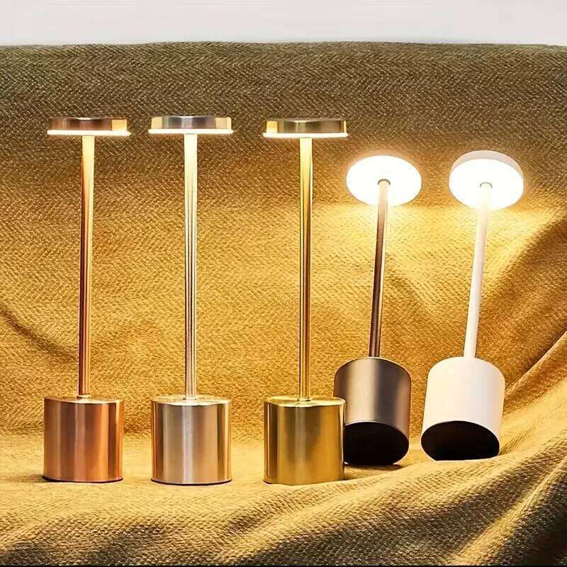 Table Modern LED I-shaped Rechargeable Touch 3 Colors Desk Restaurant Bar Bedroom Decoration Atmosphere Lamp