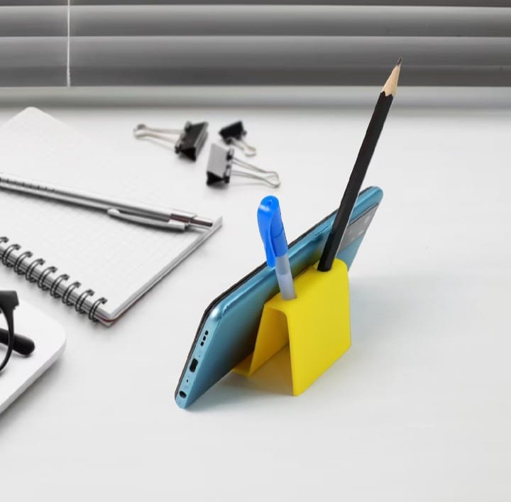 Mini Mobile Phone Stand With Pen Holder
