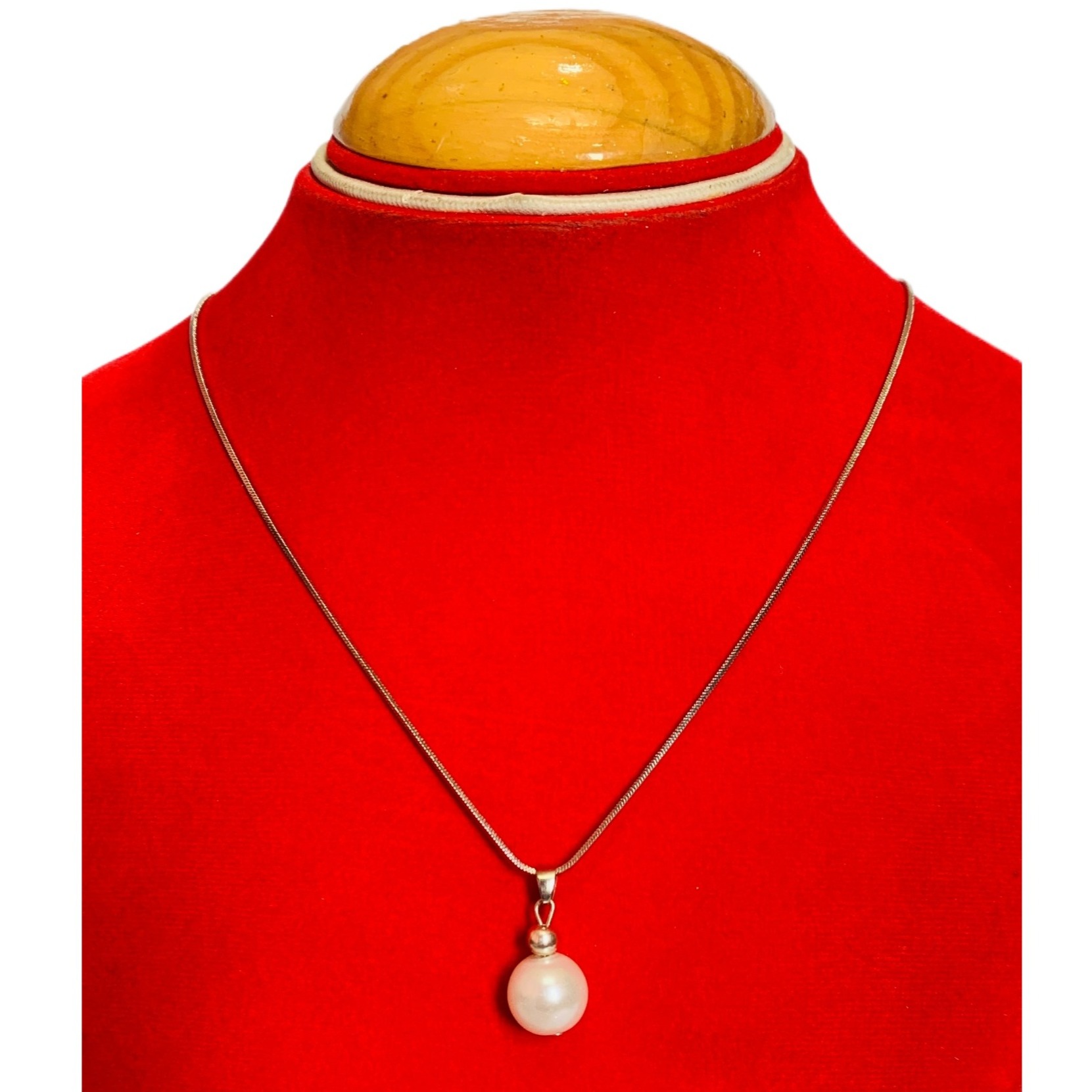 Pearl Charm Beaded Chain Necklace For Women