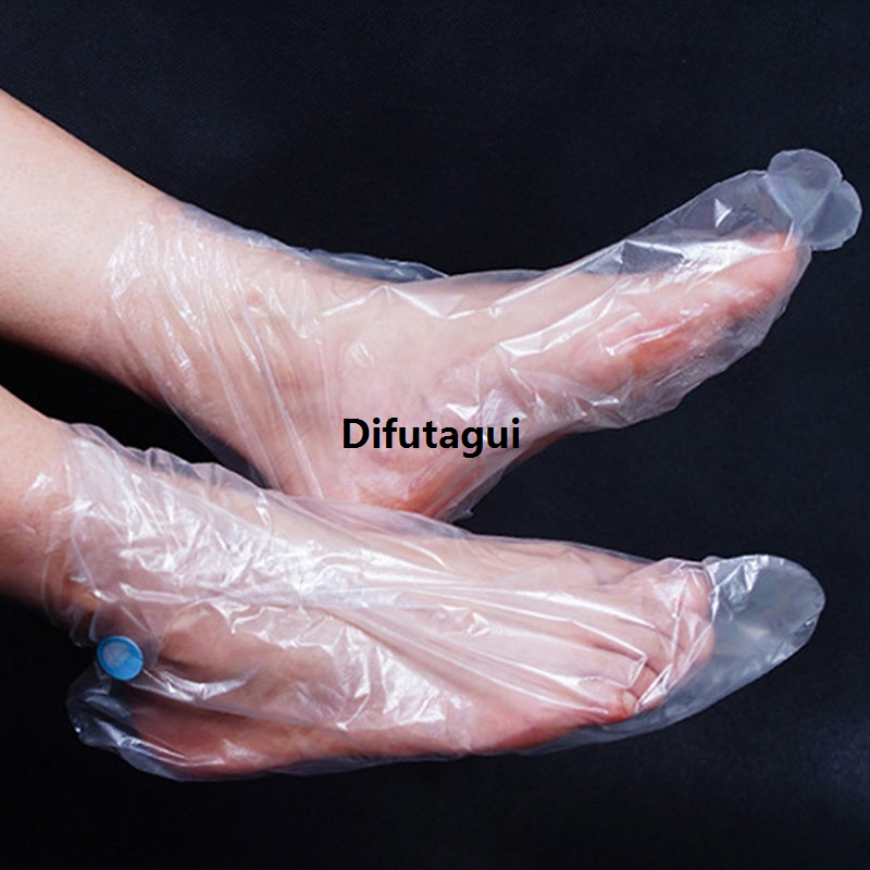 Difutagui New specials 100Pcs Paraffin Wax Bath Liners Plastic Hand And Luxury Foot Bags Spa Foot Hands Care Bags Plastic Socks Gloves