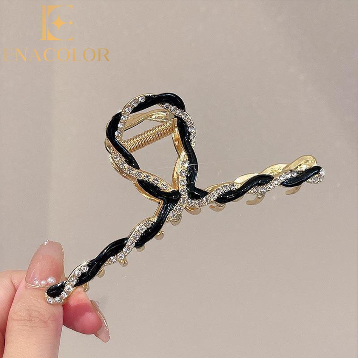 Enacolor New Korean 2023 Summer Hair Clip Hair Grab Clamp Hairpin for Women Girl Accessories 11CM