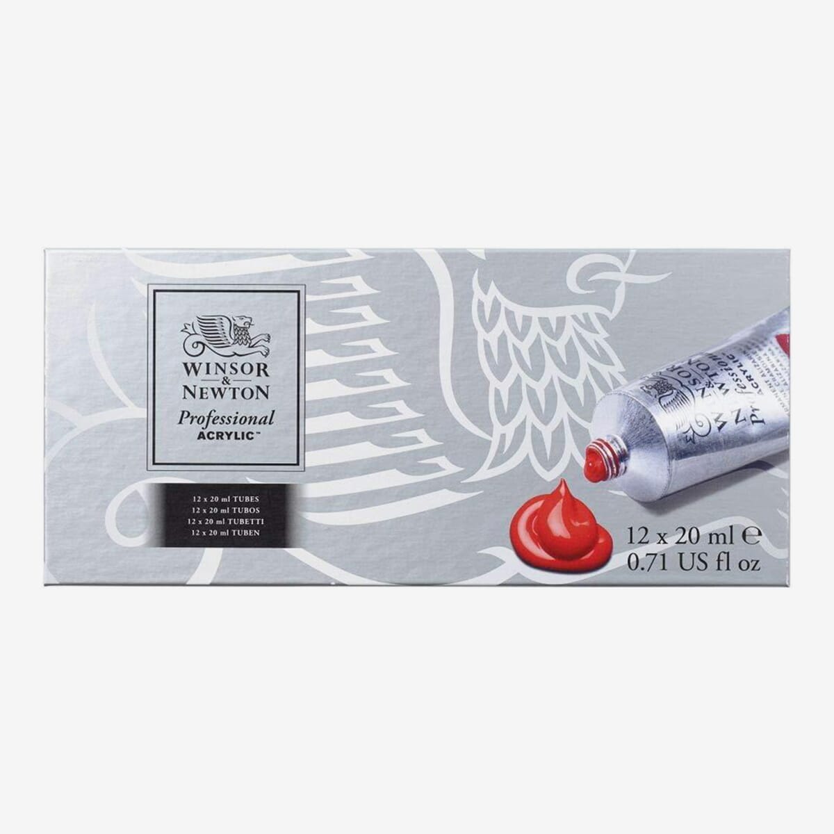 Winsor & Newton Artists' Acrylic Color 12-Tube Set, 20Ml