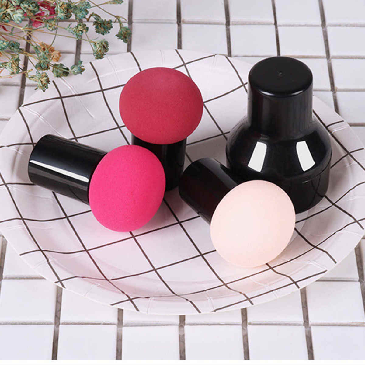 1PC Mushroom Head Face Makeup Sponge Dry Wet Blending Facial Elastic Puff Foundation Cosmetic Accessory Women Makeup Tools