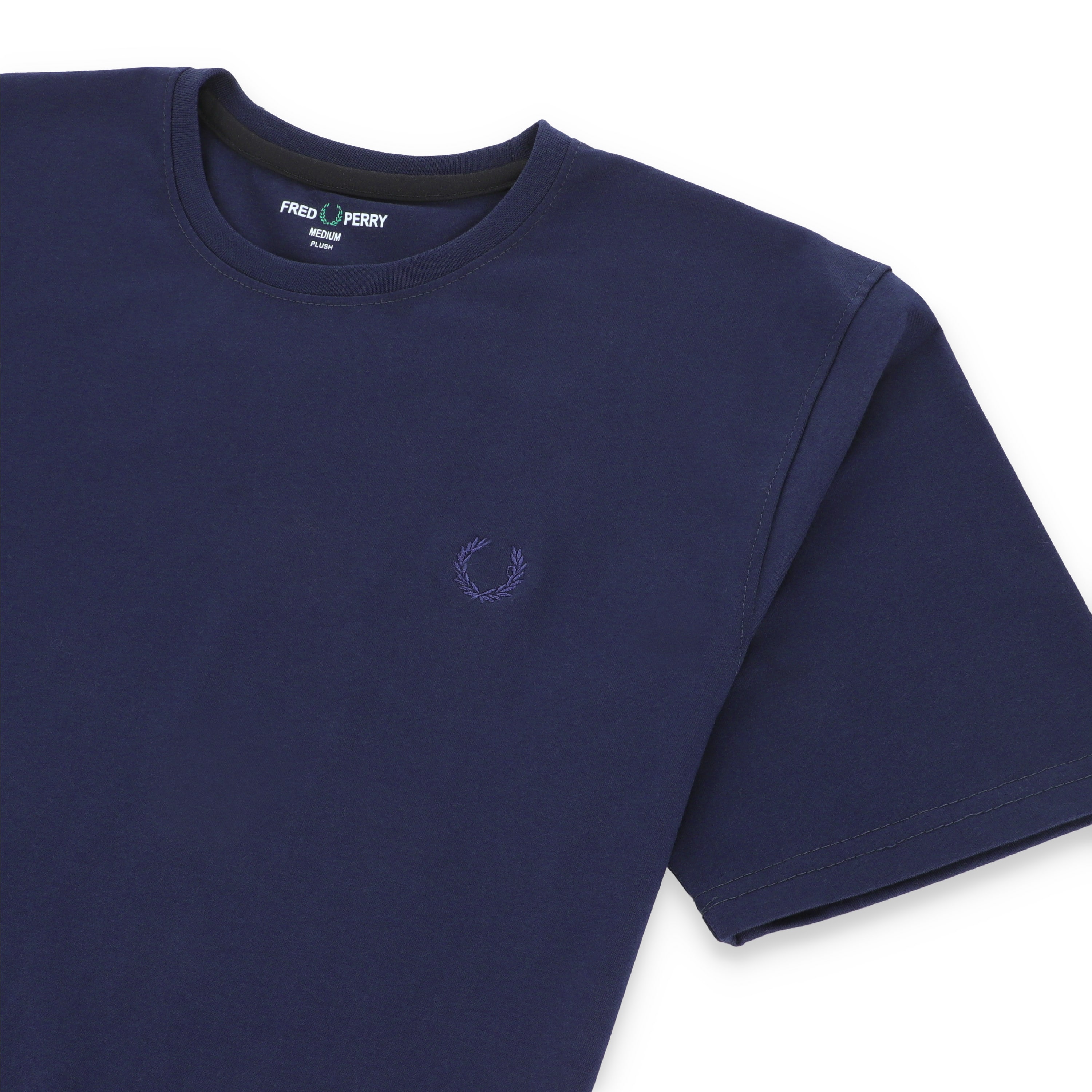 New style Frd Perrie Plain Half Sleeves Men’s Round Neck T-Shirt - Navy