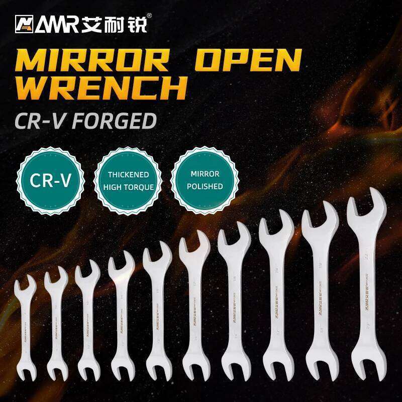 AMR 6-36mm Wrench Mirror Dual Headed Spanner Set Multi-Function Open End Wrenches Hand Tools for Bicycle Car Repair