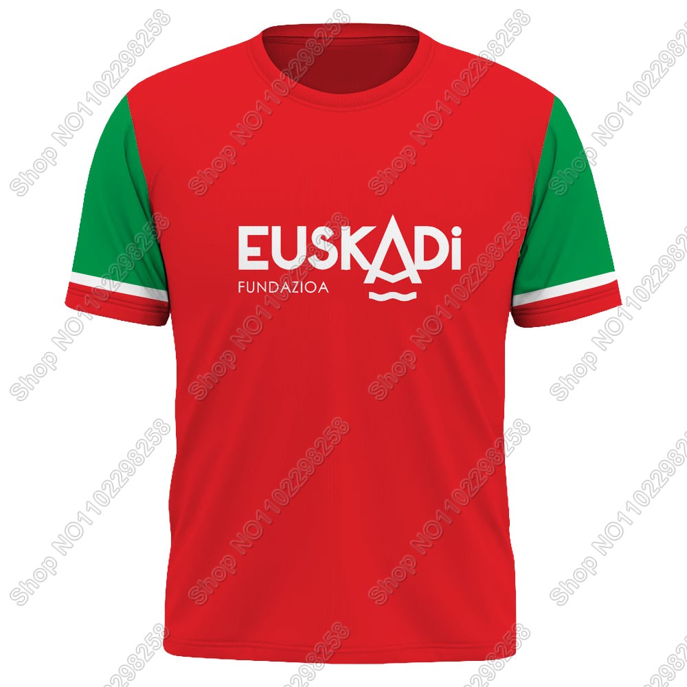 HOT 2025 Euskadi Team T Shirt CAMISETA 3D Print Jersey Mens Summer Running Streetwear Casual Training Clothes