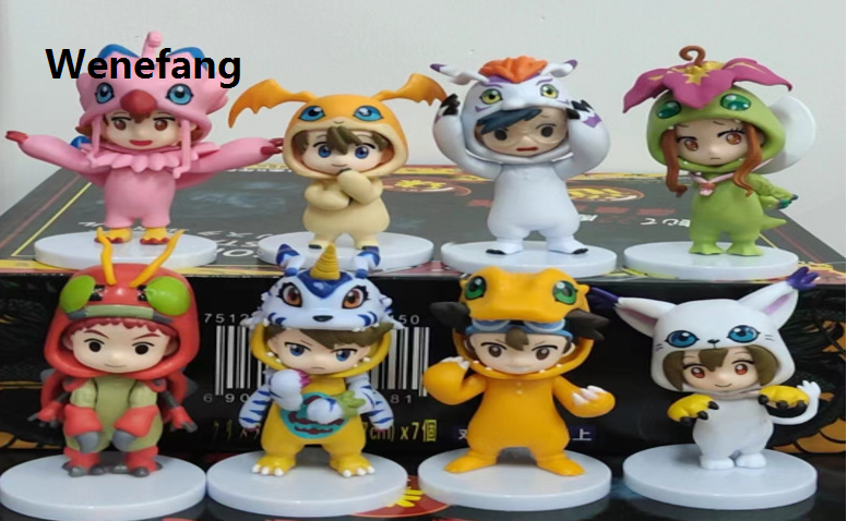 Wenefang High Quality 8PCS/set Anime Digital Monster Digimon New Cosplay Cute Action Figure Model Toys for Children