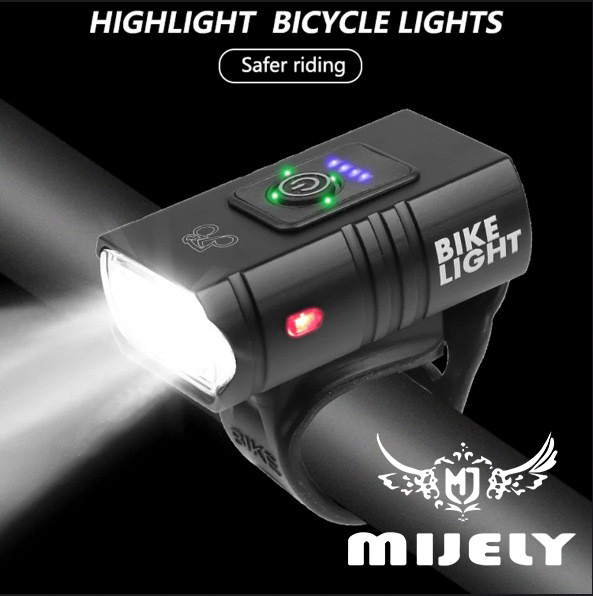 New Dual T6 Bicycle Light USB Rechargeable Outdoor Cycling Light Electric Red Warning Lighting Bicycle Front Light
