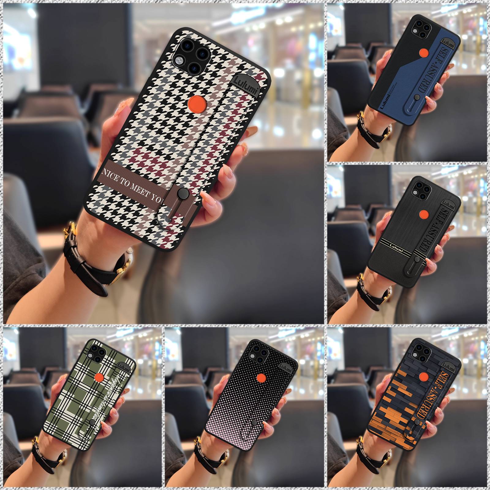 Fashion Design Silicone Phone Case For Xiaomi Redmi 9C/9C NFC/9 Activ/POCO C31/10a Nature Soft case Durable Wristband