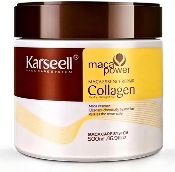 Karseell Hair Repair Mask - Deep Conditioning MACA Collagen for Dry Damaged Hair (16.9 fl oz)