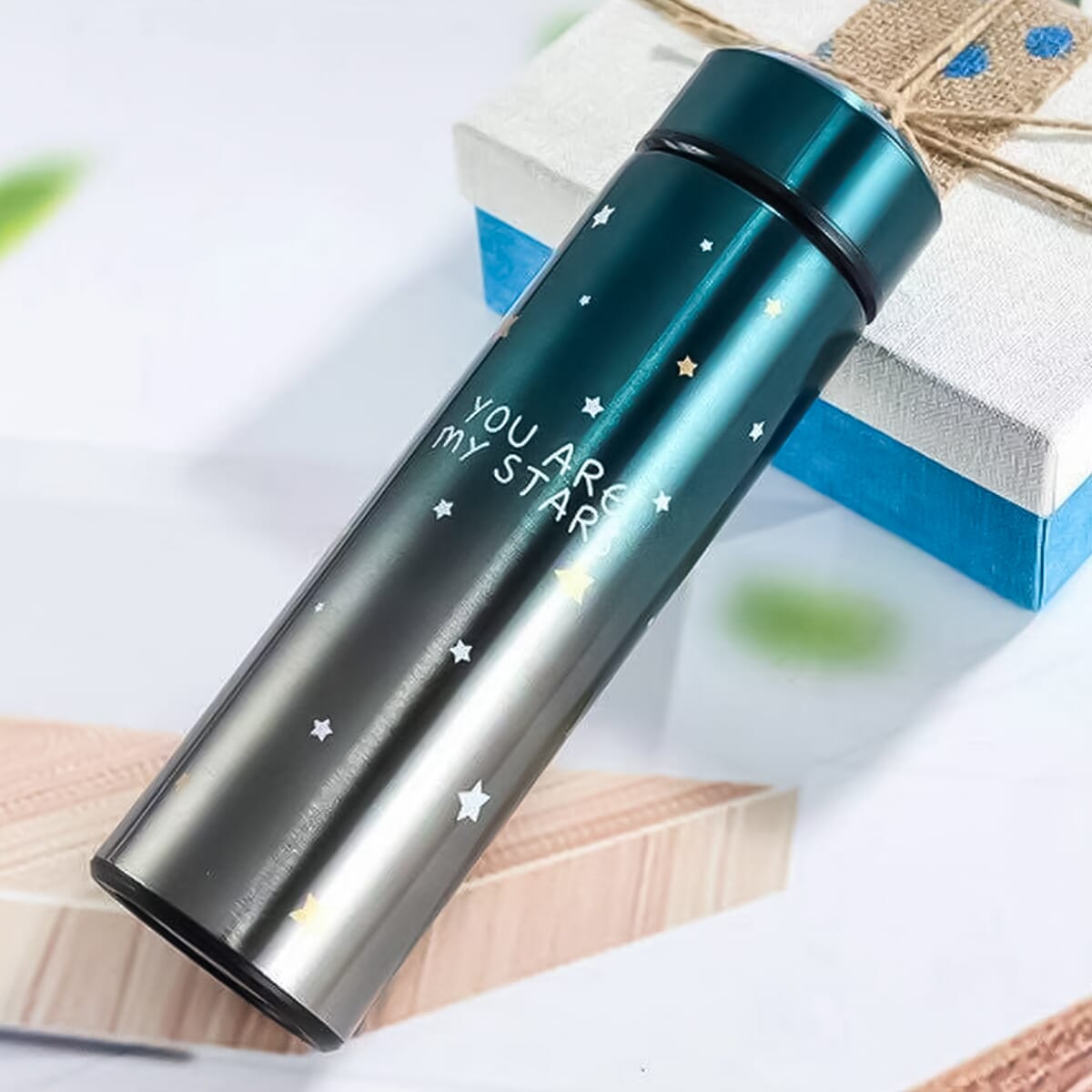 Stainless Steel Thermos With LED Temperature Display Vacuum Flask Tea Infuser 500Ml Insulated Water Bottle Flask