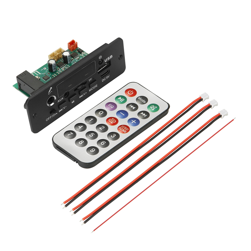 DC 5V MP3 Player 2x5W Amplifier Bluetooth MP3 Decoder Board Car Music Player FM Radio Handsfree Call Record Module