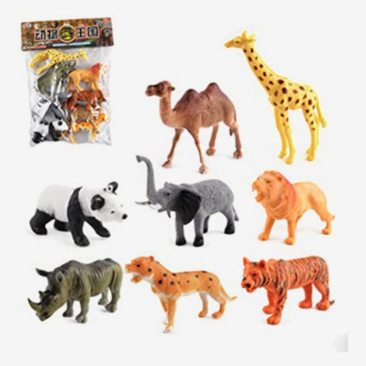 JUNGLE animal Toy Set, Realistic Wild Animal For Kids