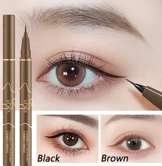 VOBX Precision Eyebrow & Eyeliner Pen - Ultra-Fine Tip, Long-Lasting Waterproof Natural Finish