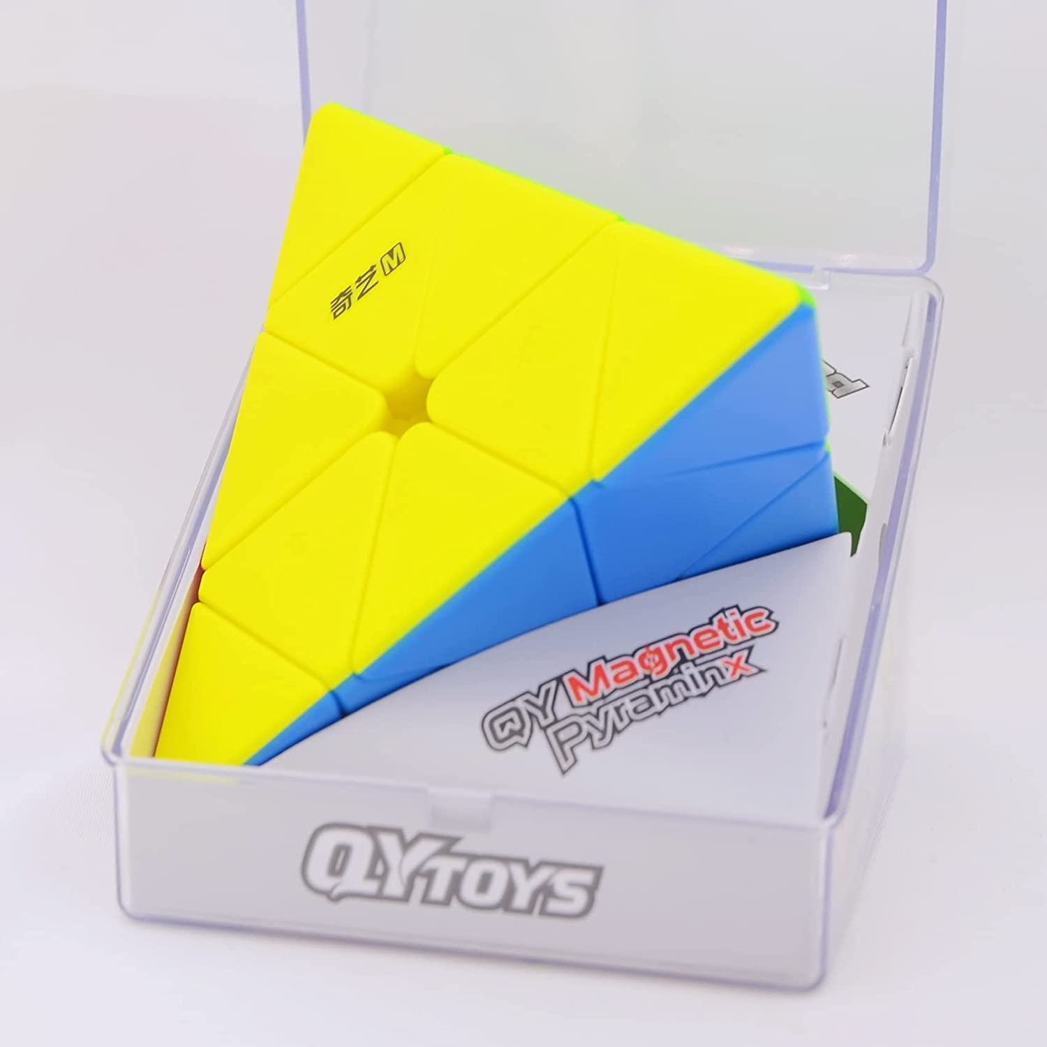 Qi Yi Toys MS Series 3x3 Pyramid Magnetic Speed Puzzle Stickerless QY MS M Pyraminx Brain Teaser