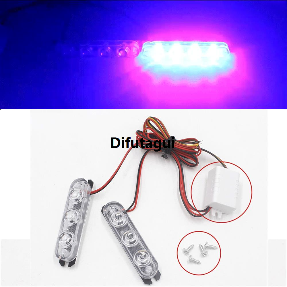 Difutagui 2025 NEW Car Parking Signal Light Police Lights Emergency Warning Light Luxury Strobe Lights Flasher LED Auto Flash Stroboscopes Strobe Light